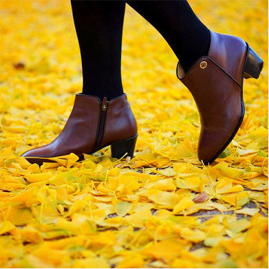 Daphne Brown Bootie - Rhea Footwear - 5