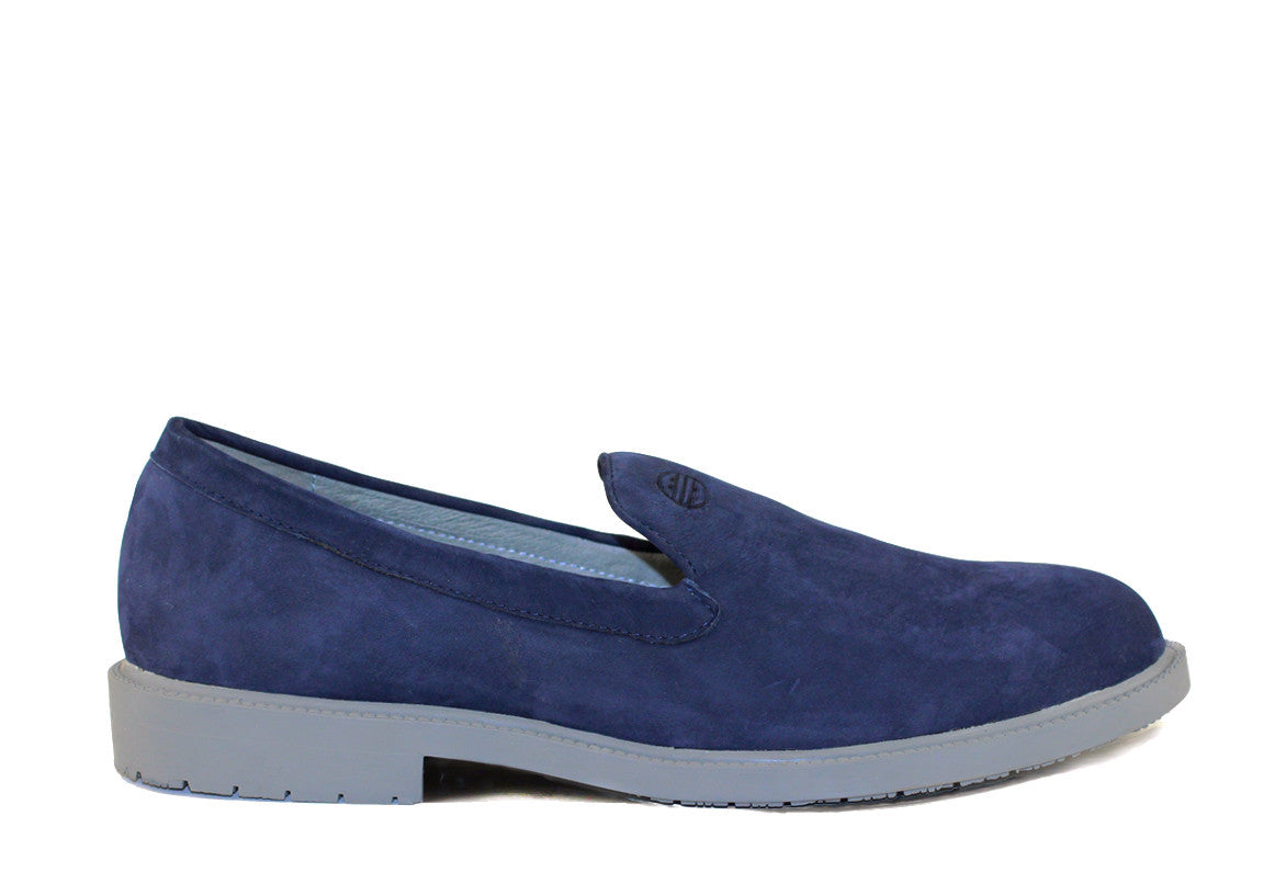 mens navy blue slip on dress shoes Classic Slip On Lime Navy Men's Slip On Shoes | Men's Slip On Loafers