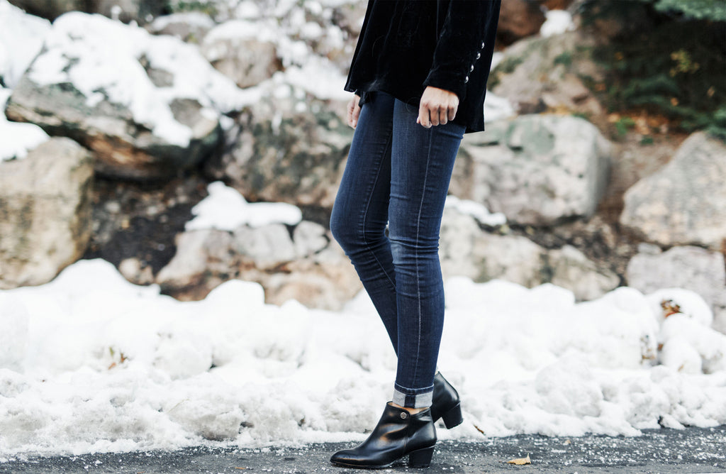 Daphne Black Bootie - Rhea Footwear - 6